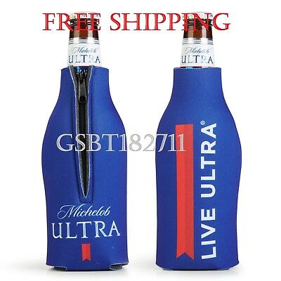 2 New Authentic Michelob Ultra Bottle Beer Koozie Coozie Coolie Cooler Budweiser